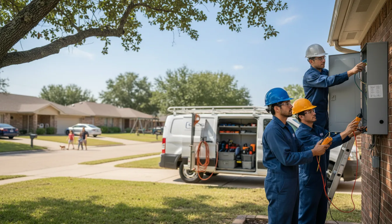 Certified electrician providing emergency electrical services in Yorktown, AR